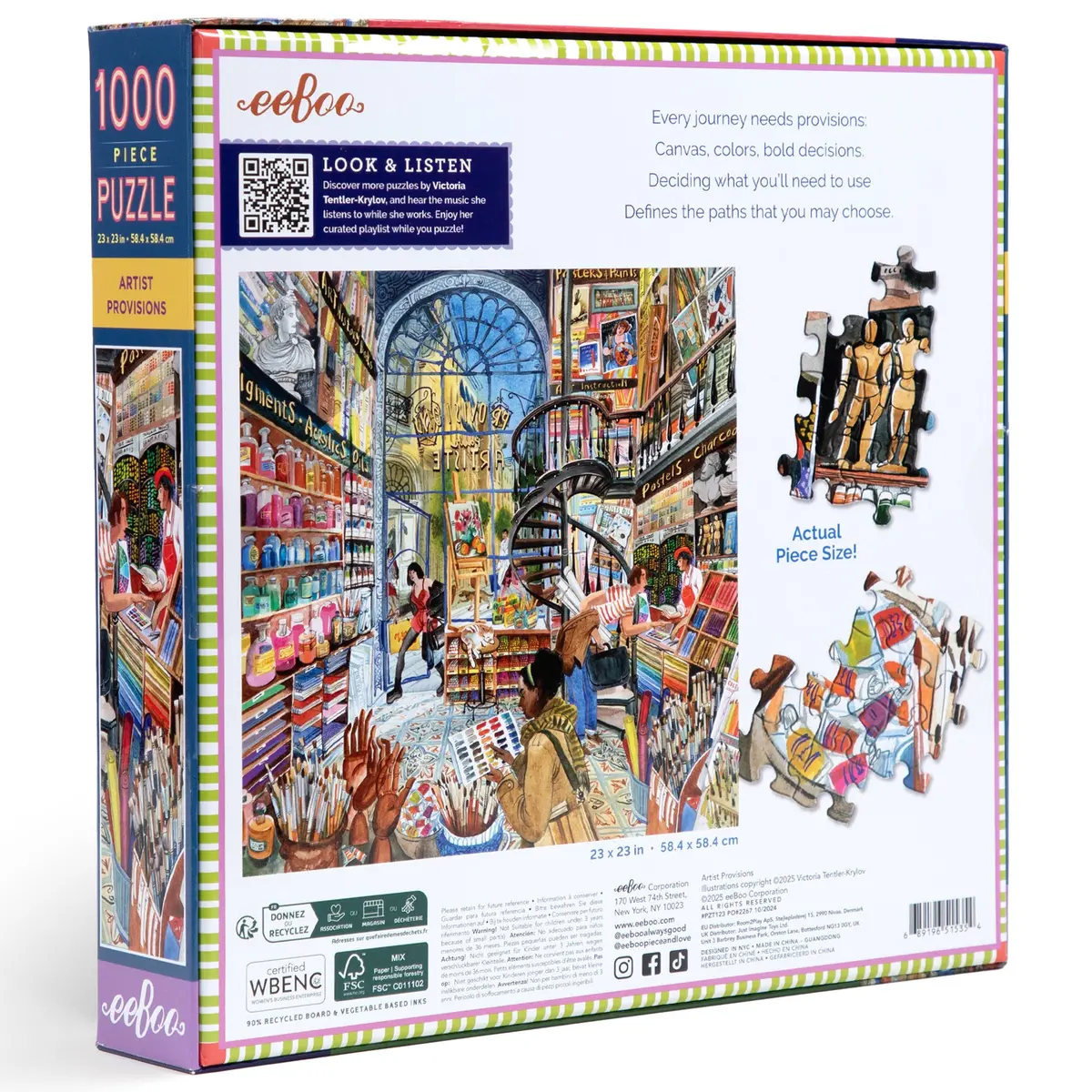 Piece&Love Artist Provisions Masterpiece Puzzle - 1000 Pc 1