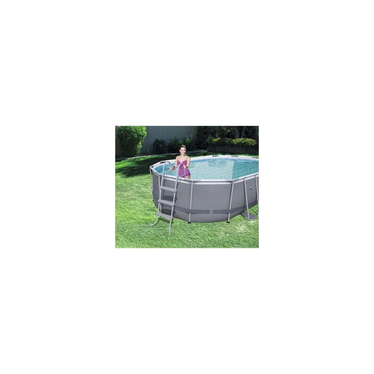 Bestway Power Steel Oval Frame Pool Set With Essentials 2
