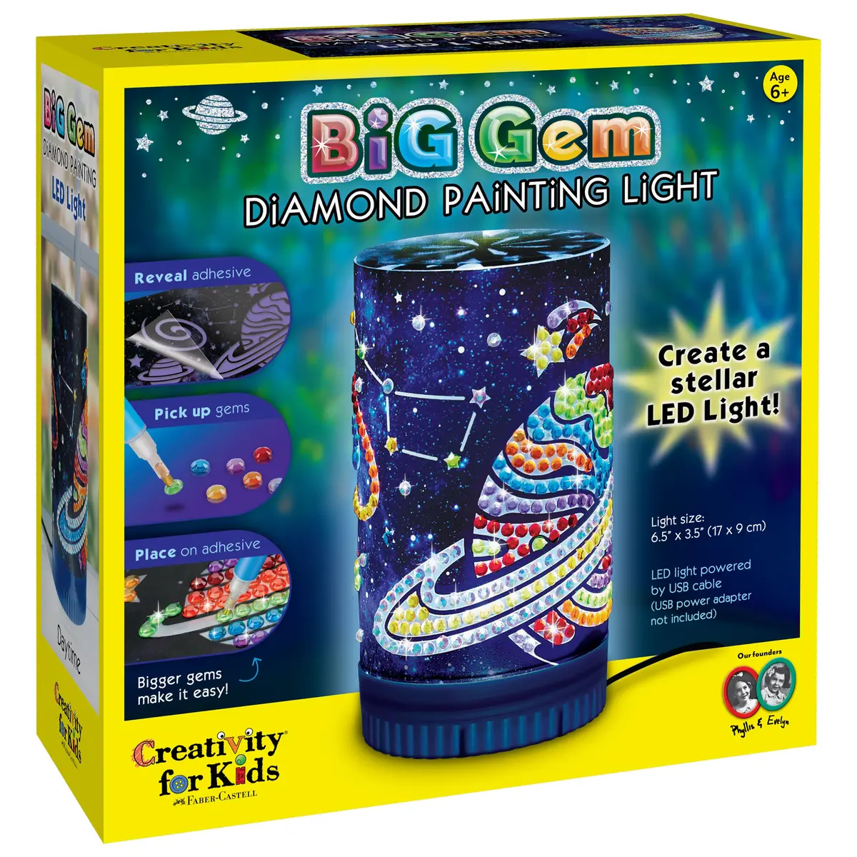 Creativity For Kids Big Gem Diamond Painting Night Light Kit 1
