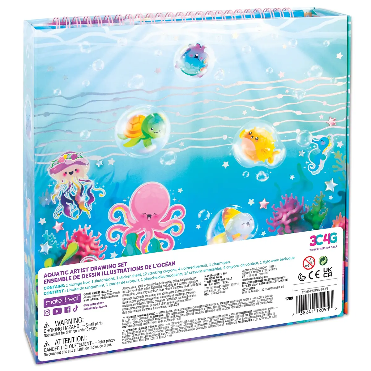 3C4g: Seas The Day! Aquatic Artist Drawing Set 1