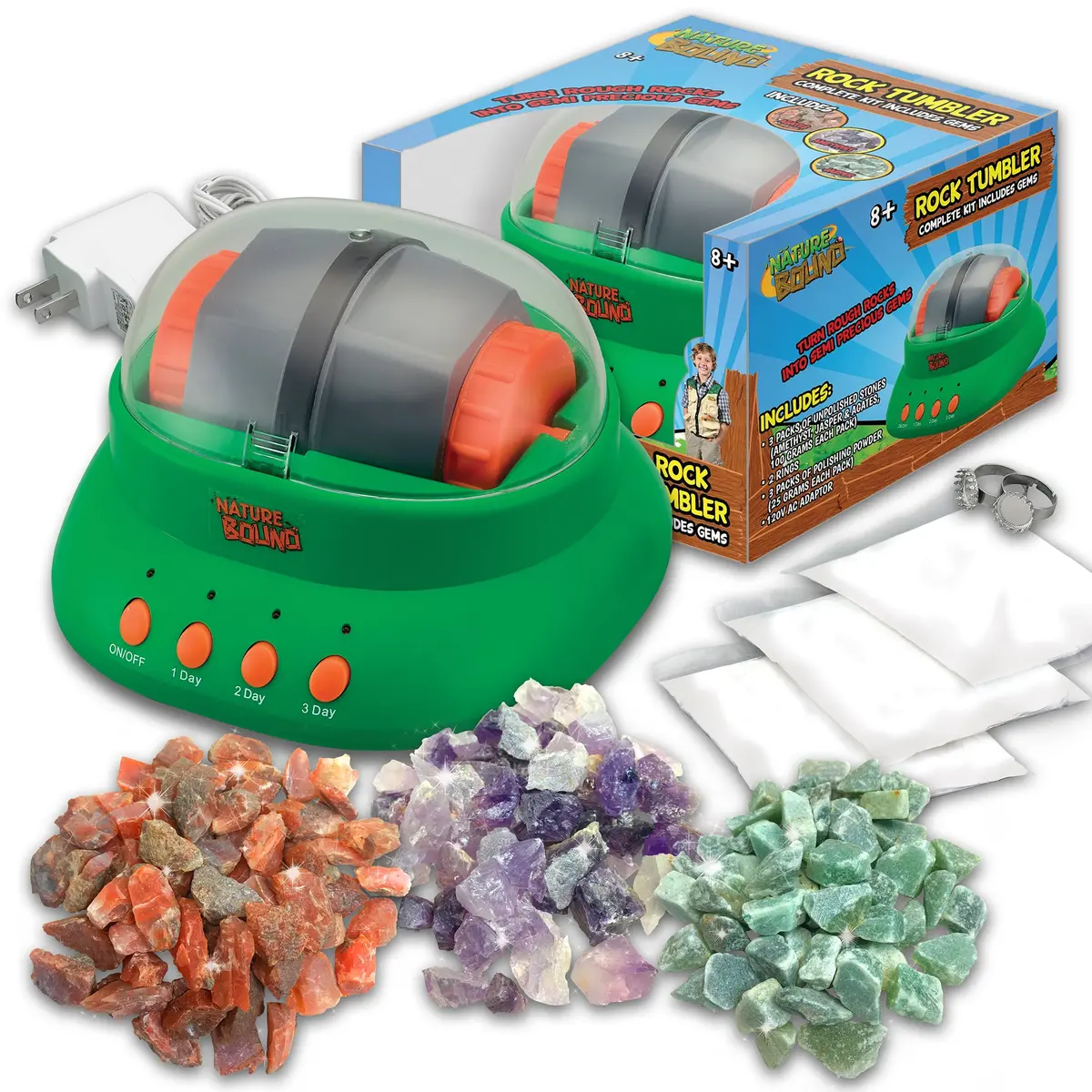 Nature Bound Rock Tumbler Kit - Gemstone Magic For Kids 8+ 1