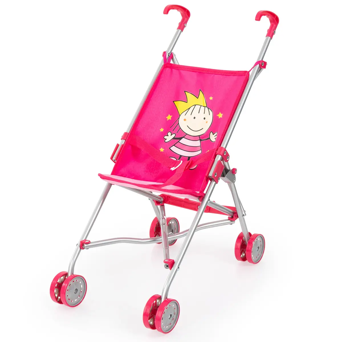 Bayer Design Princess Doll Buggy - Hot Pink, For Dolls Up To 18", Ideal For Kids Aged 3+ 1