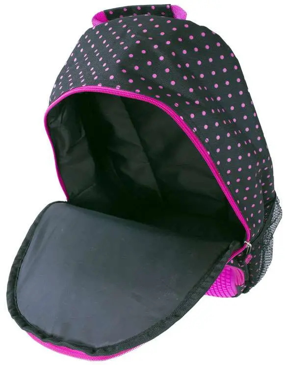 Pixie Crew Creative Backpack - Black/Fuchsia With Silicone Panel 1