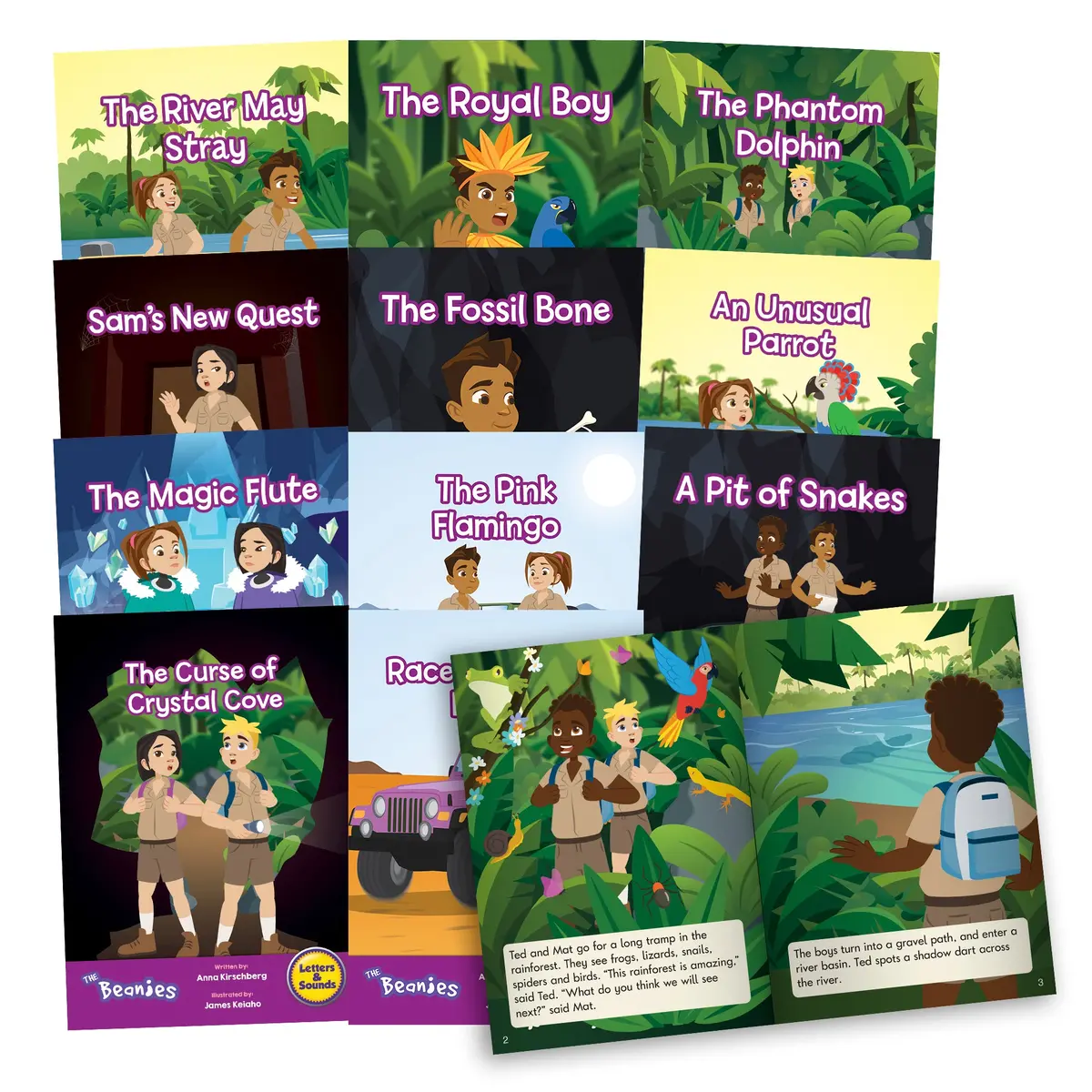 Junior Learning The Beanies Diversity Phase 5 Hi-Lo Decodables 12 Book Set 1