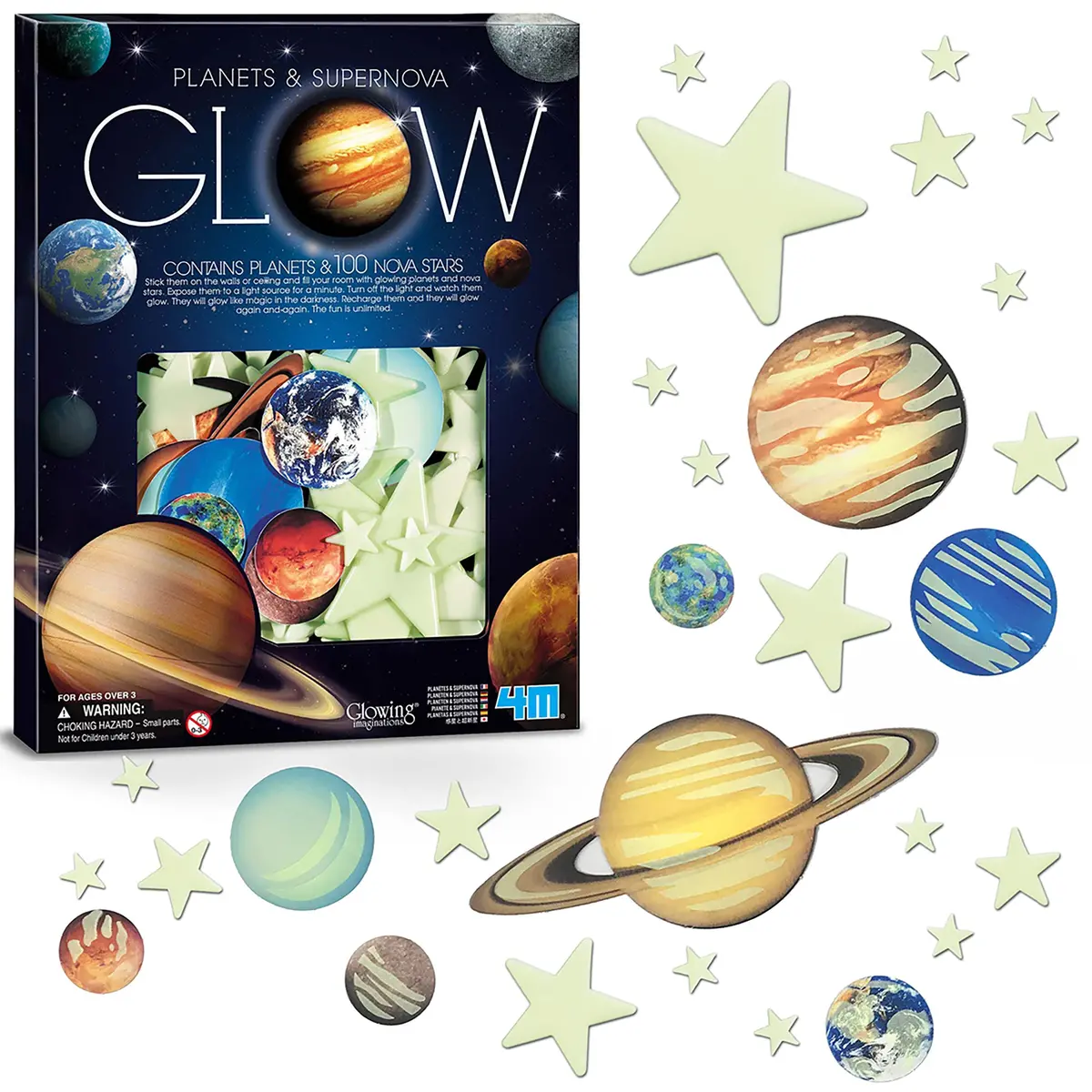 Cosmic Adventure Glow-In-The-Dark Planets & Supernova Set 1