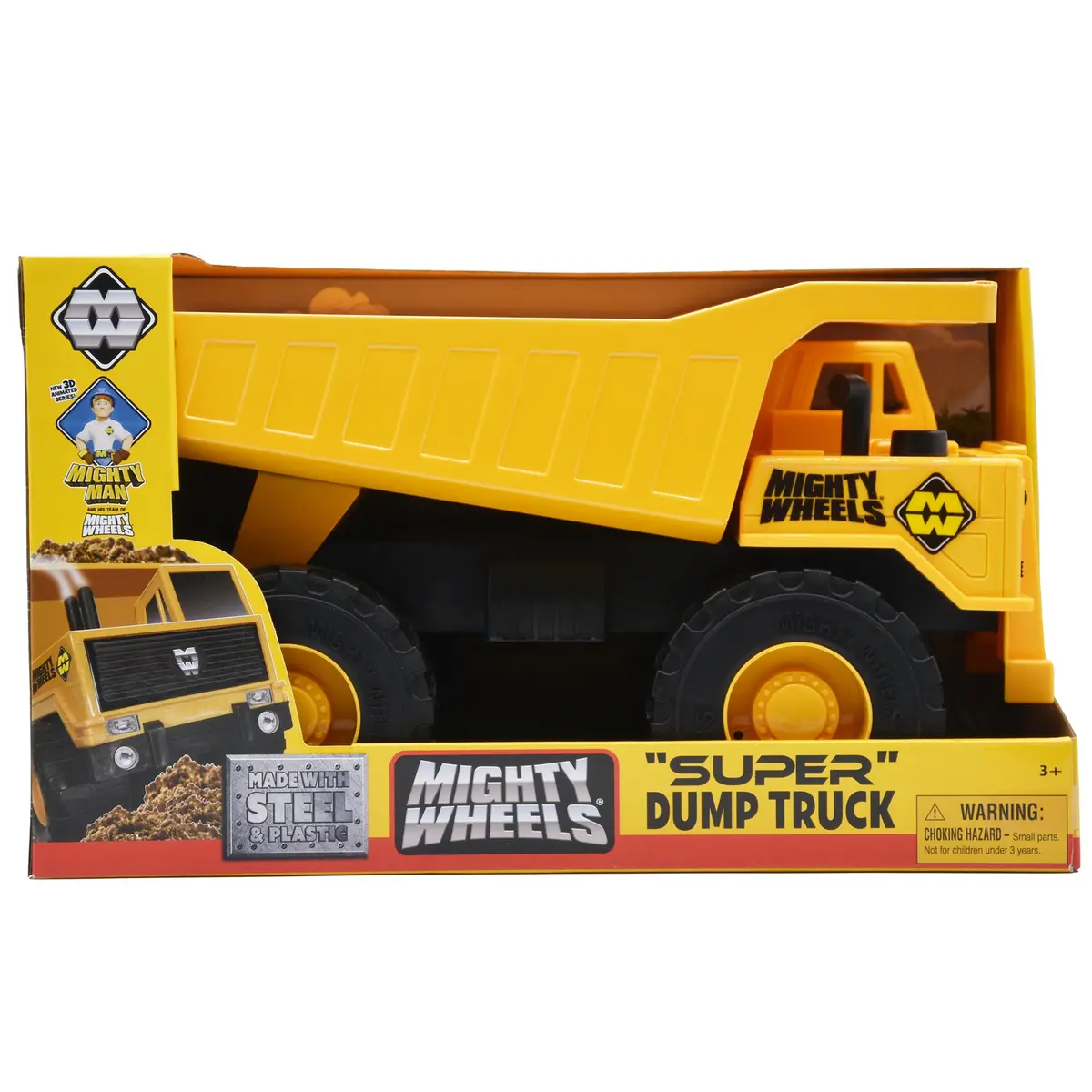 Mighty Wheels 16" Super Dump Truck With Moveable Tipping Bed, Durable Toy For Kids Aged 3+ 1