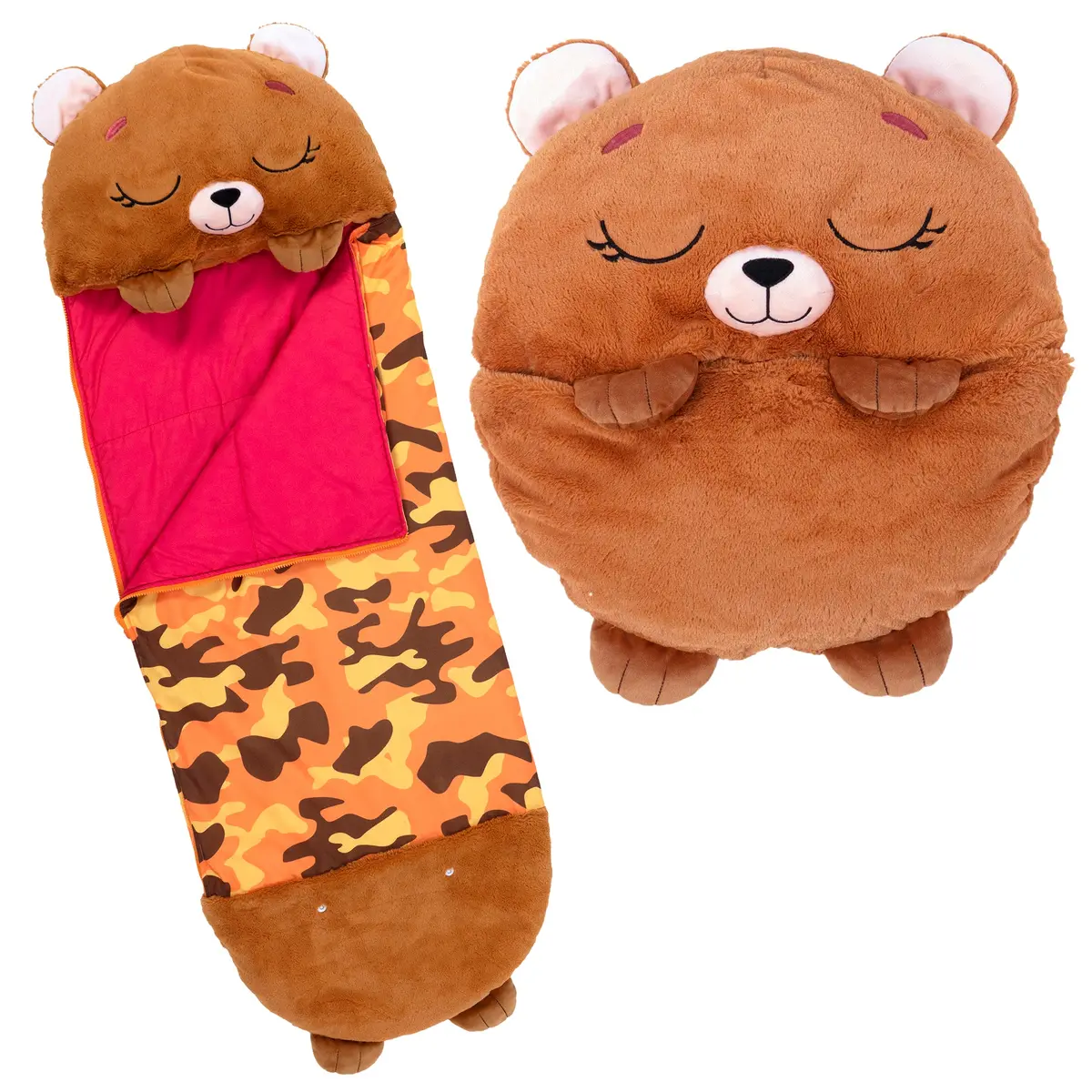 Happy Nappers 54 Inch Transforming Benny The Bear Sleeping Bag 1