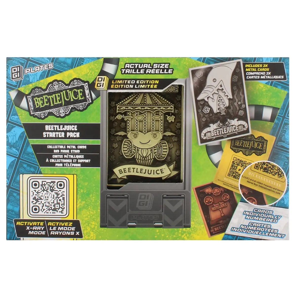 Exquisite Gaming Beetlejuice Digiplate Starter Pack With 3 Metal Cards Phone Stand 1