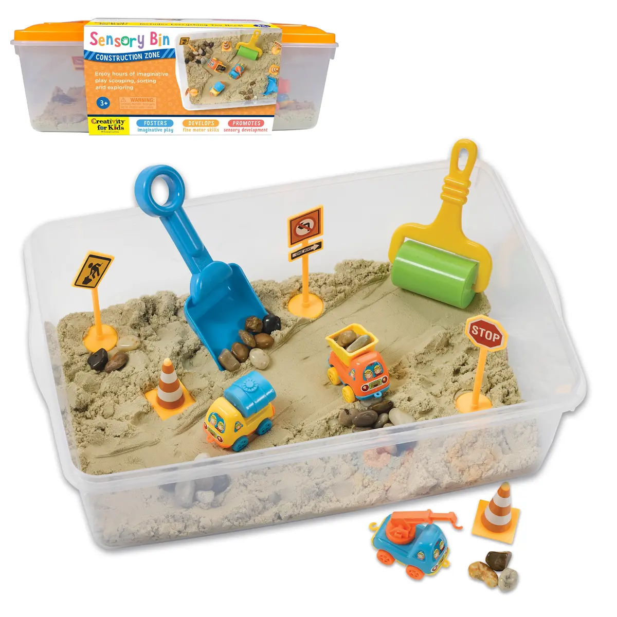 Creativity For Kids Sensory Bin - Construction Zone Adventure 1