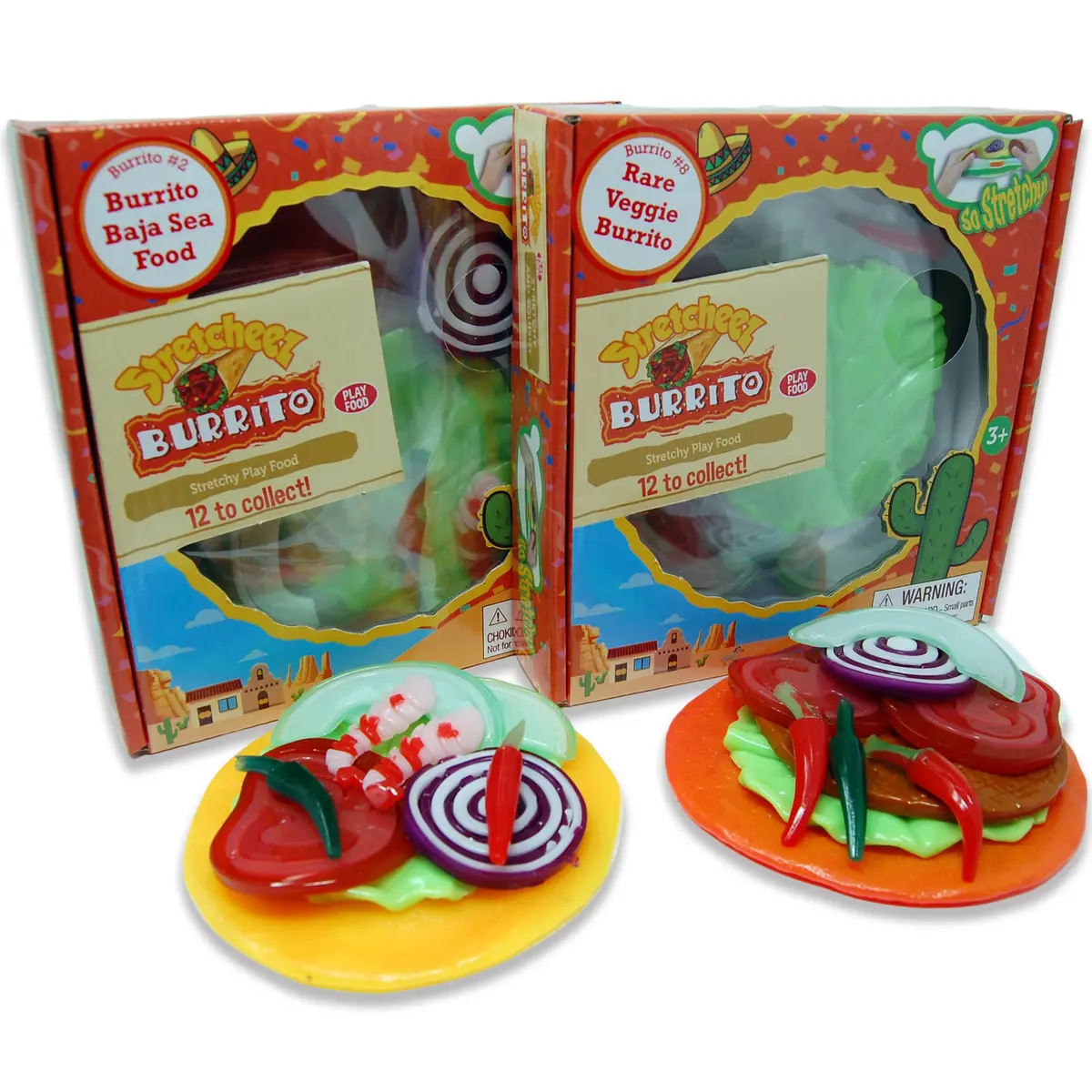 Stretcheez Surprise Burrito 2-Pack – Stretchy Play Food Set 1
