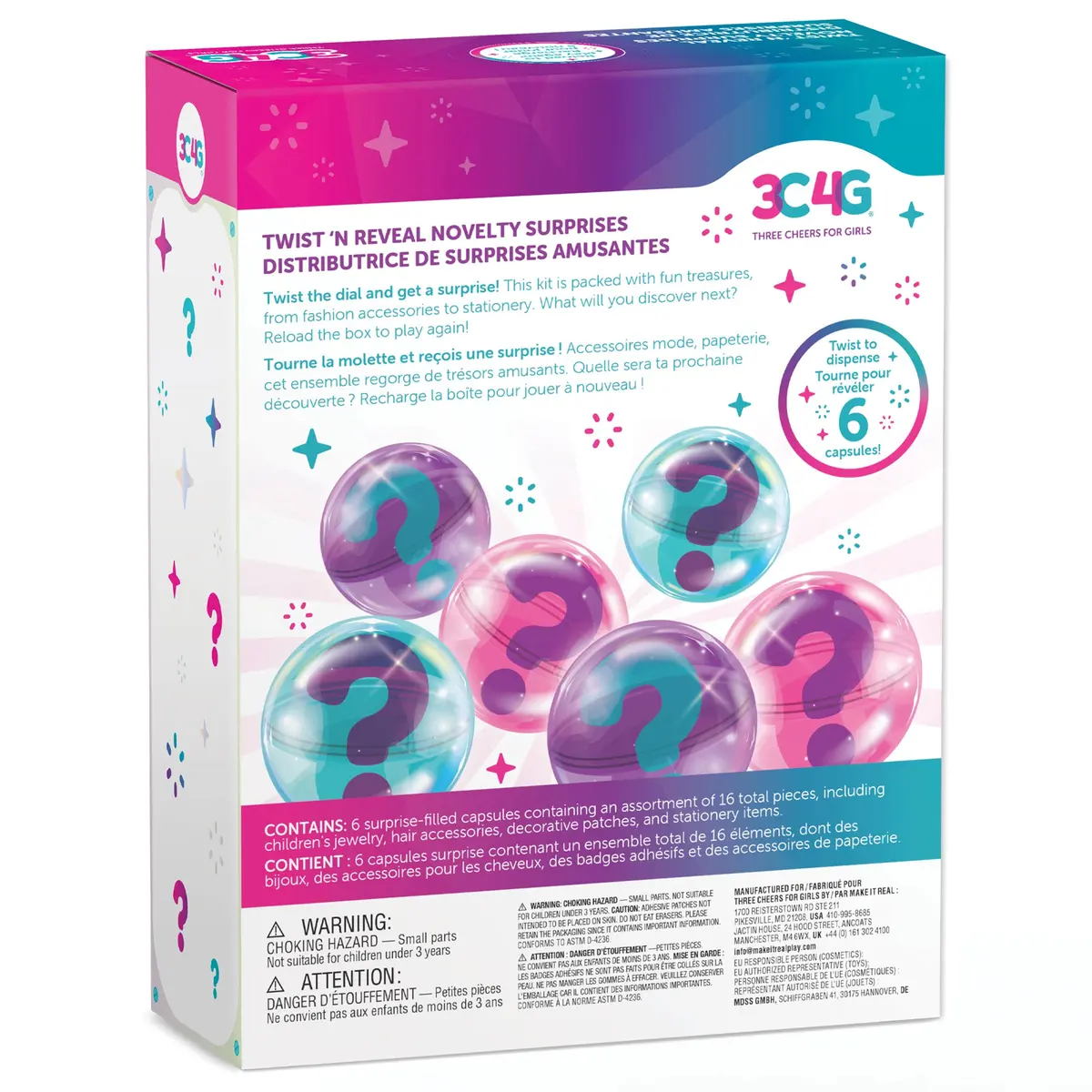 3C4g: Twist 'N Reveal Novelty Suprises 1