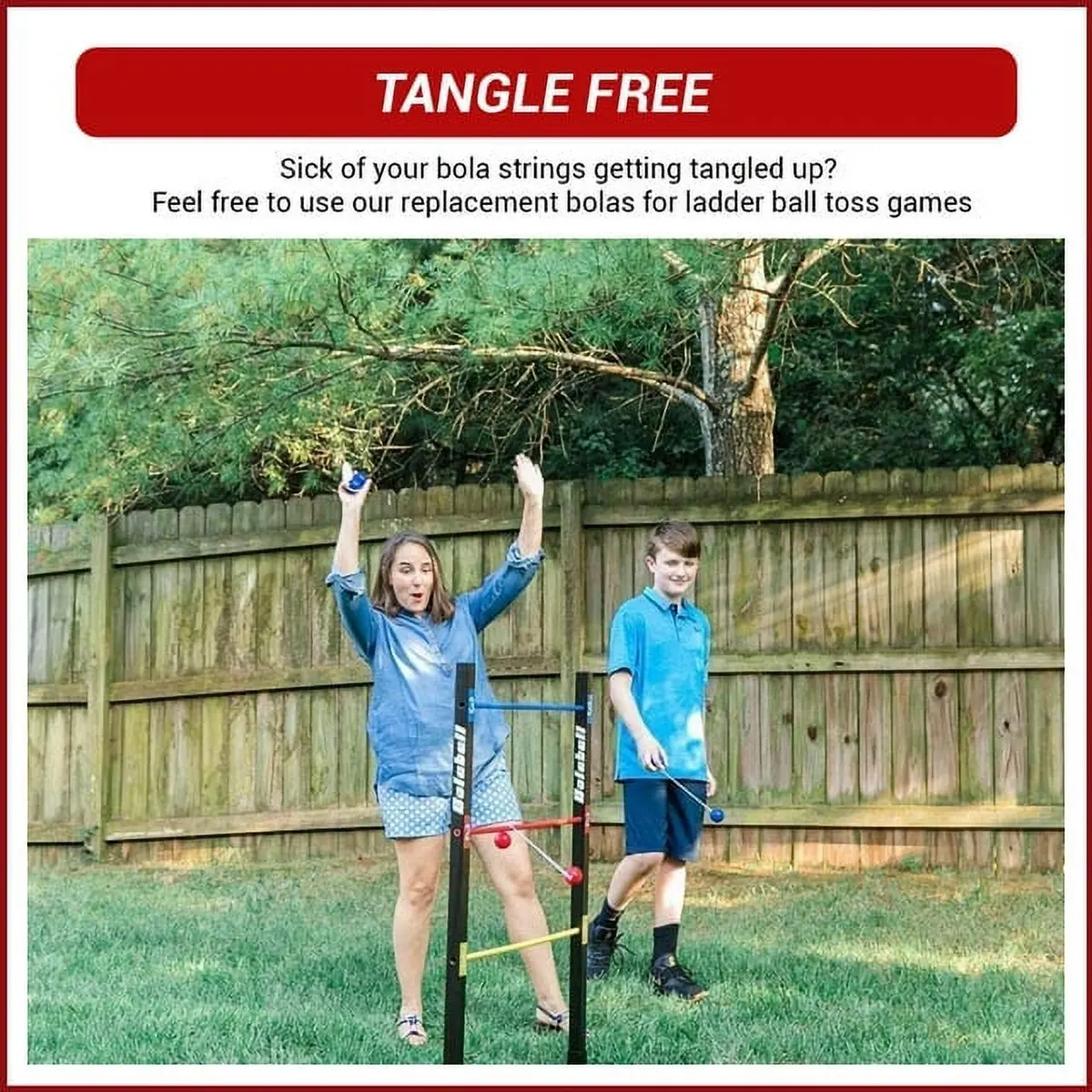 Bolaball Vibrant Red Accessory Pack For Ultimate Backyard Fun 1