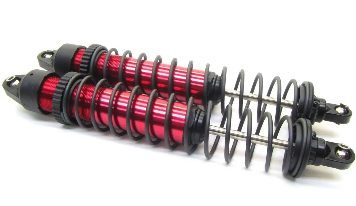 Fits X-Maxx Shocks (Gtx Aluminum Red-Anodized Tra7761r (2) 77086-4 1