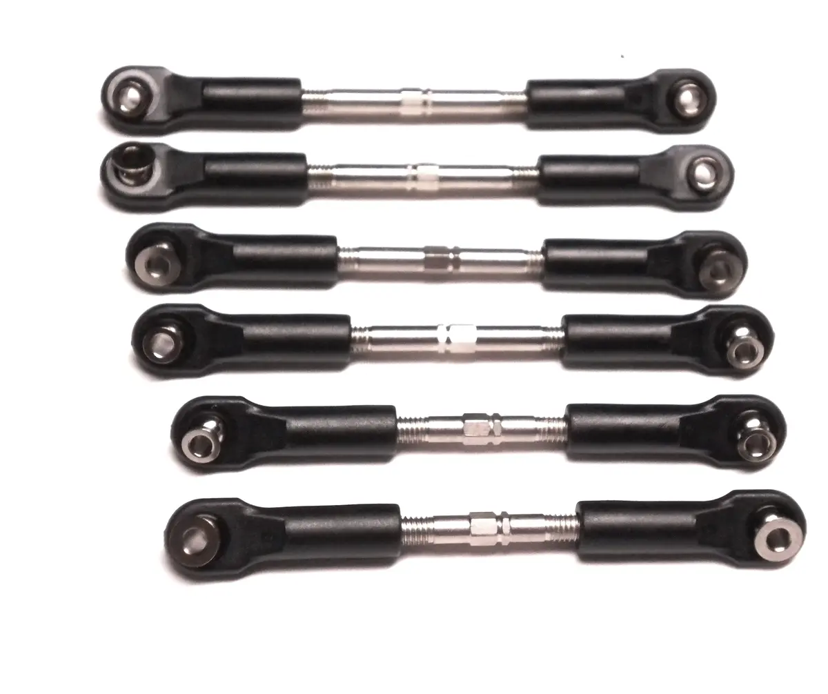 Fits Slash 4X4 Ultimate Tie Rods Set Turnbuckles Camber Links Rustler 68077-4 1