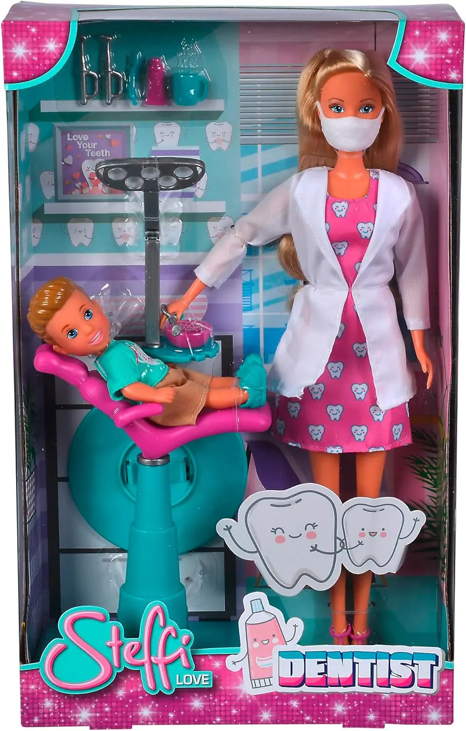 Simba Sl Dentist Play Set With Toddler Patient Doll 2