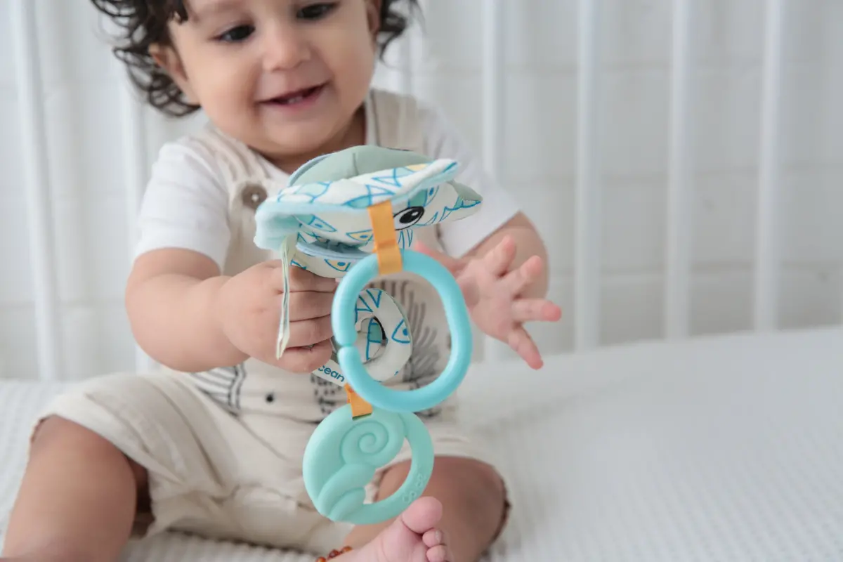 Dolce Sammy The Seahorse Interactive Teether - Blue 1