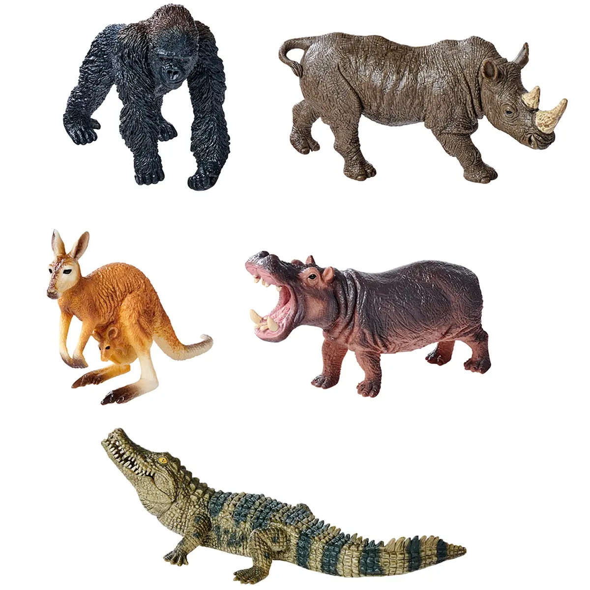 Simba Toys Wild Animals Playset - 5 Detailed Miniature Figures 1