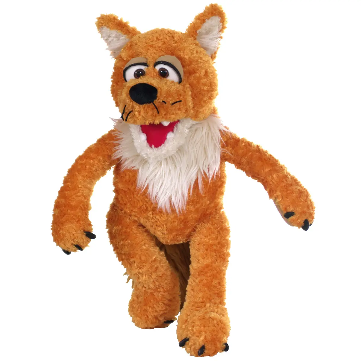 Living Puppets Knox The Orange Fox 17-Inch Handmade Plush Puppet 1