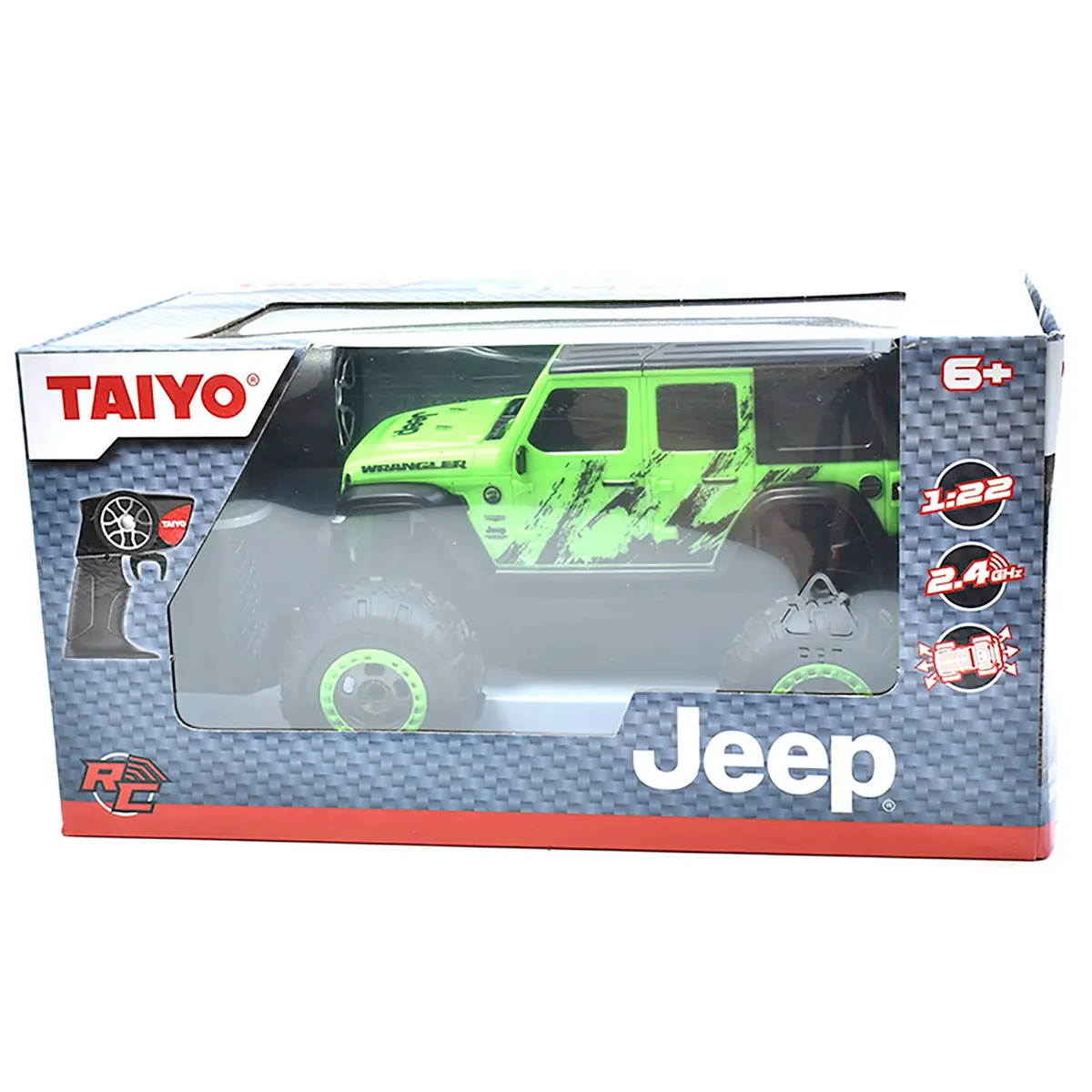 Taiyo 1:22 Scale R/C Jeep Wrangler Sahara - Radio Controlled - Green 1
