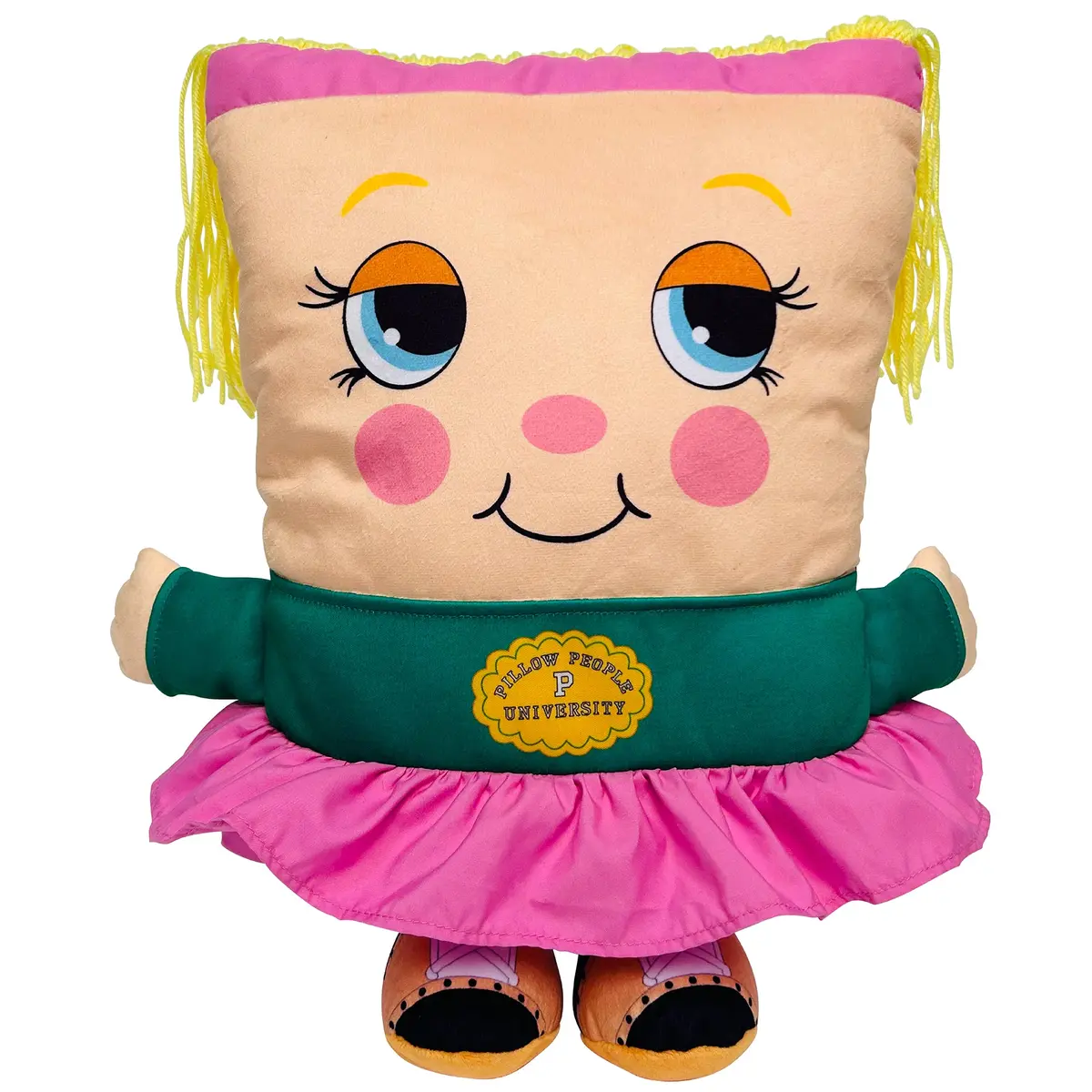 Pillow People Jill College 2-In-1 Plush Toy & Pillow – Retro 80'S Design 1