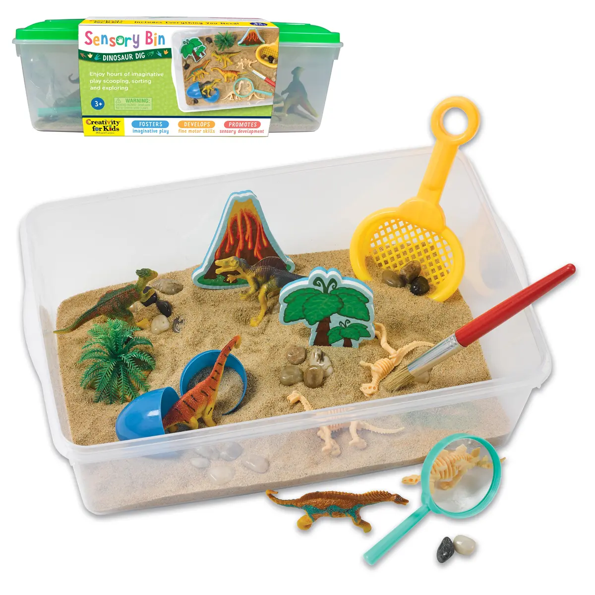 Creativity For Kids Sensory Bin: Dinosaur Dig - Prehistoric Play Set 1