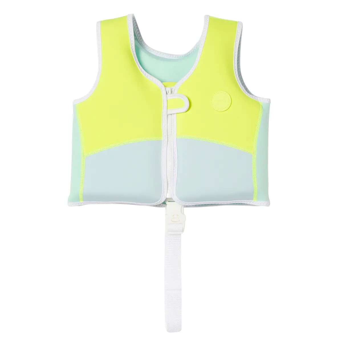 Sunnylife Kids Swim Vest Salty The Shark, Neon Yellow, Ages 2-3 1