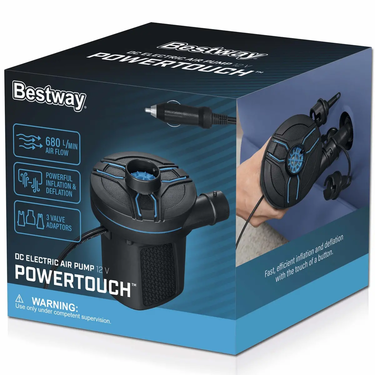 Bestway Powertouch Dc Electric Air Pump: Fun And Fast Inflation On The Go! 1