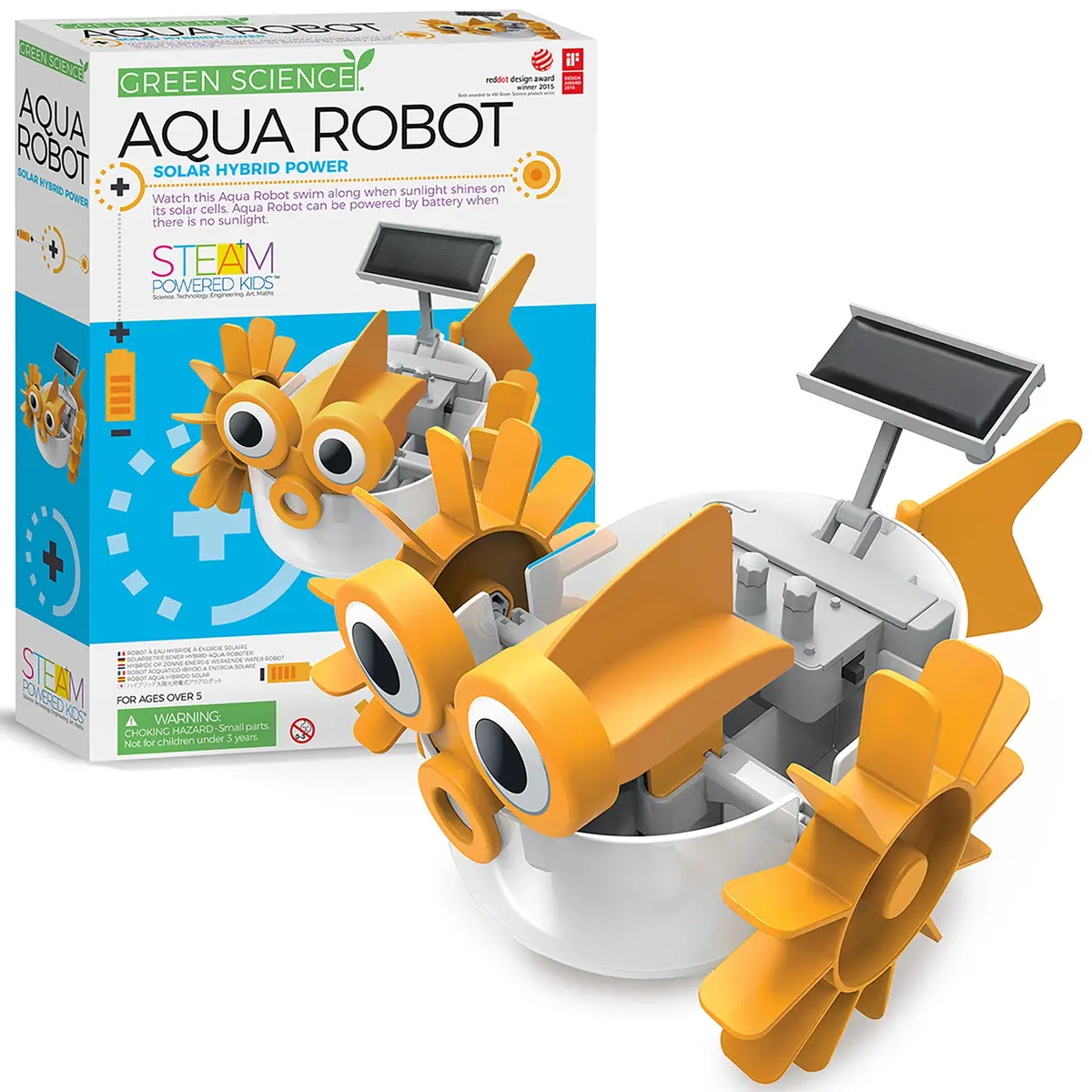 Green Science Aqua Robot Hybrid Power Swimming Robot Kit 1