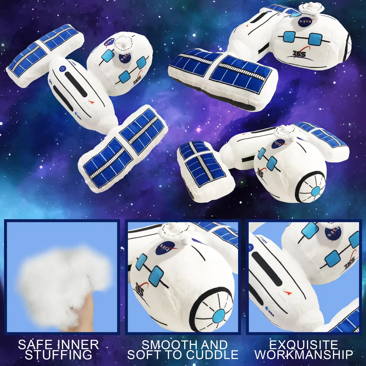 Cosmic Cuddles Space Station 12 Inch Soft Plush Toy 1