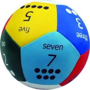 Talicor Thumball Numbers Game - Multicolor 6-Inch Learning Ball 1
