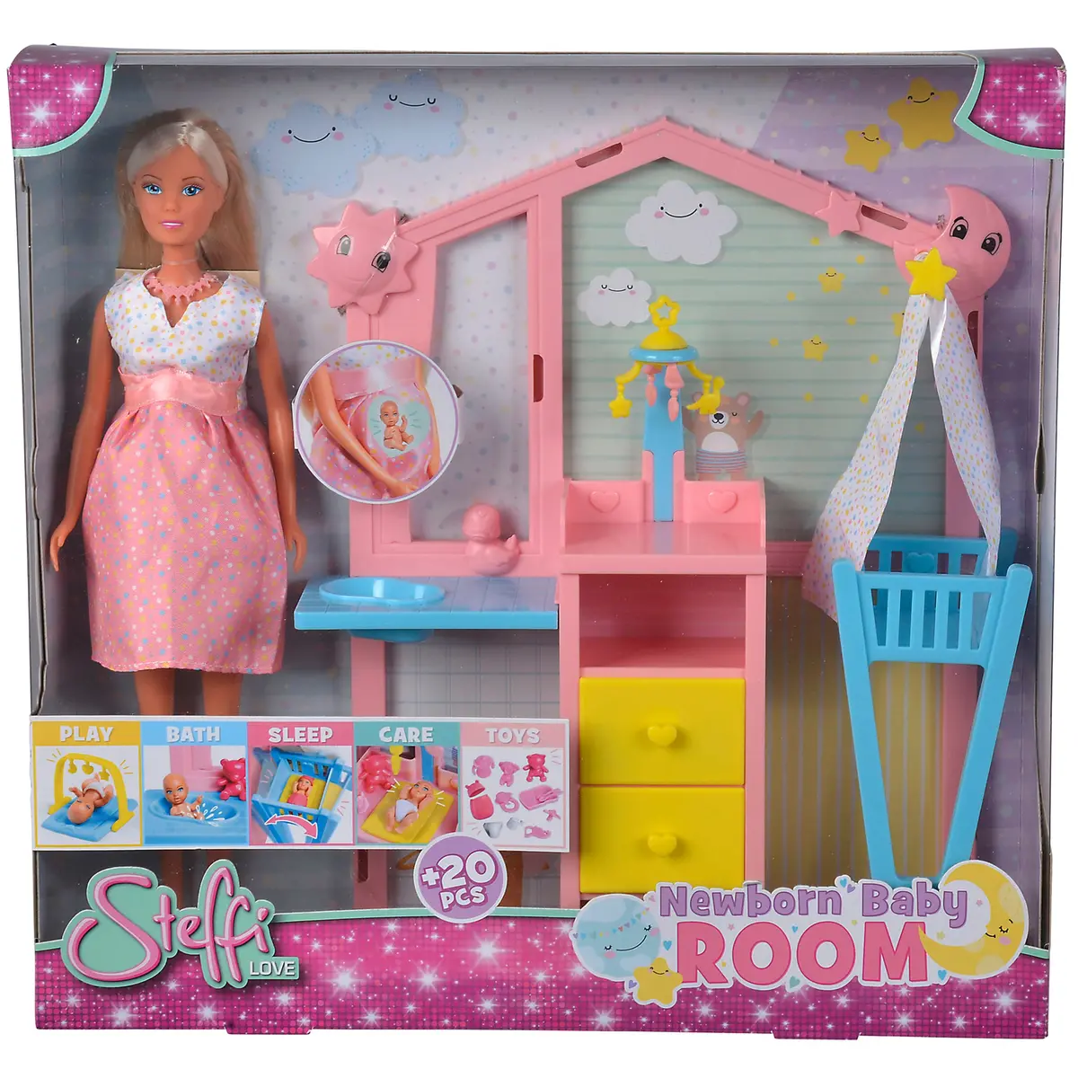 Simba Toys Steffi Love Newborn Nursery Playset With Doll & Accessories 1