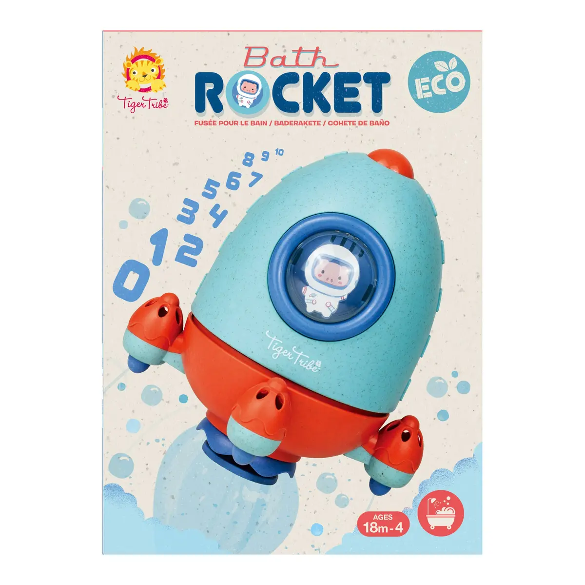 Tiger Tribe Bath Rocket Eco – Colorful Water Adventure Toy 1