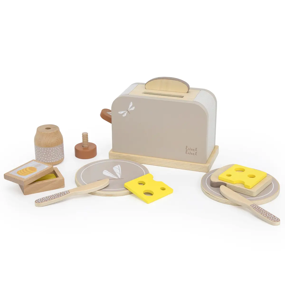 Wooden Toaster Set: Tan 1