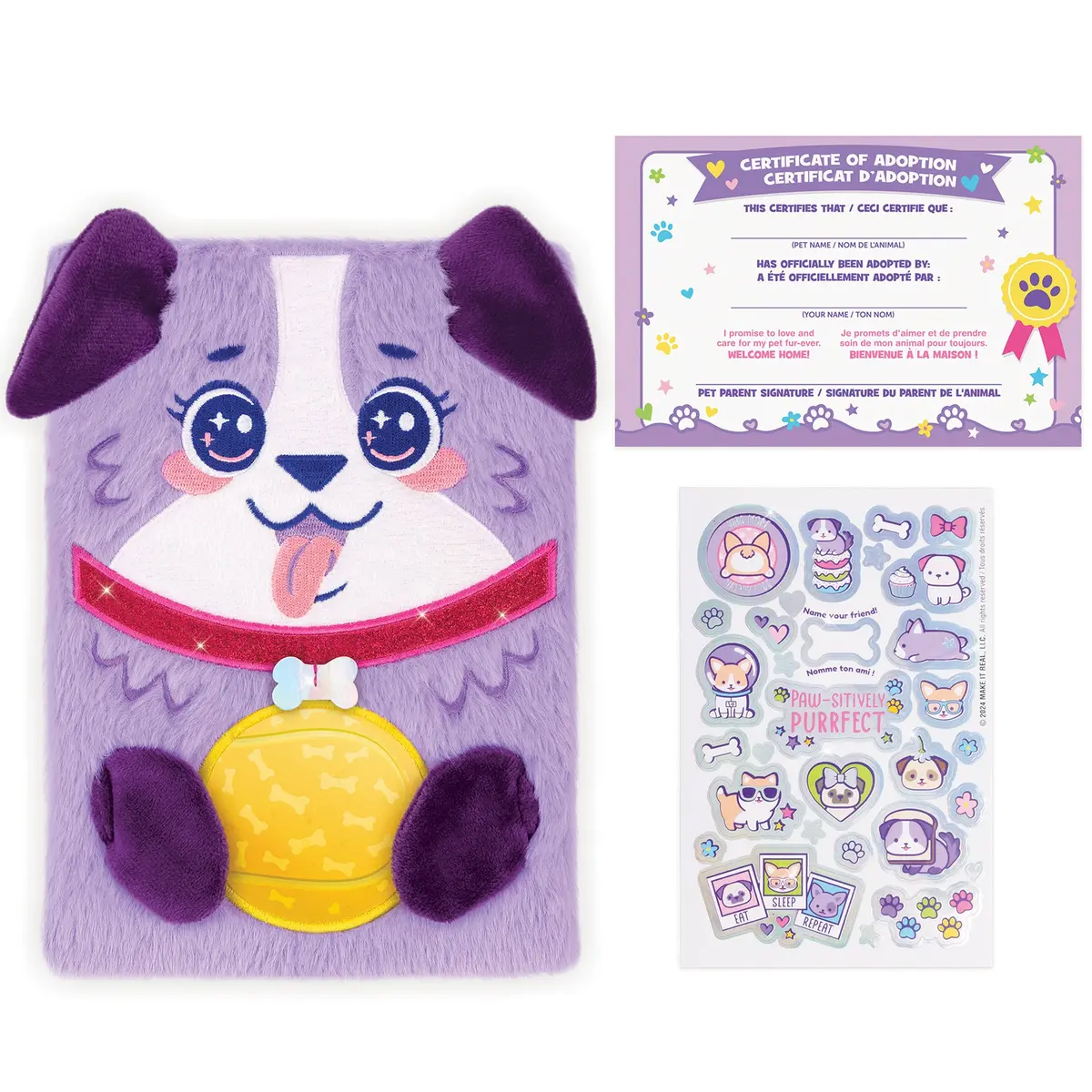 3C4g Happy Tails - Plush Dog Adoption Journal - Girls & Kids 6+ 1