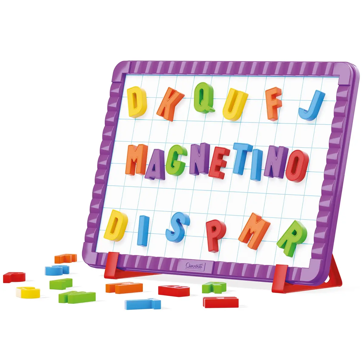 Quercetti Magnetic Abc Spell Master Set - 44 Colorful Letters For Kids 4+ 1