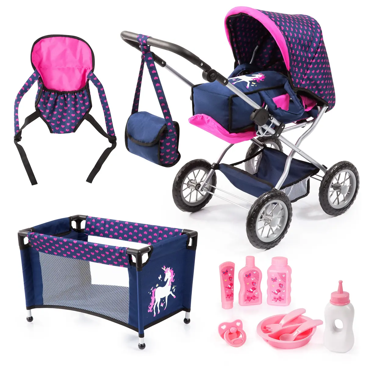 Bayer Design Doll Combi Grande Mega Set With Play Pen For 18" Dolls, Suitable For Ages 3+ 1