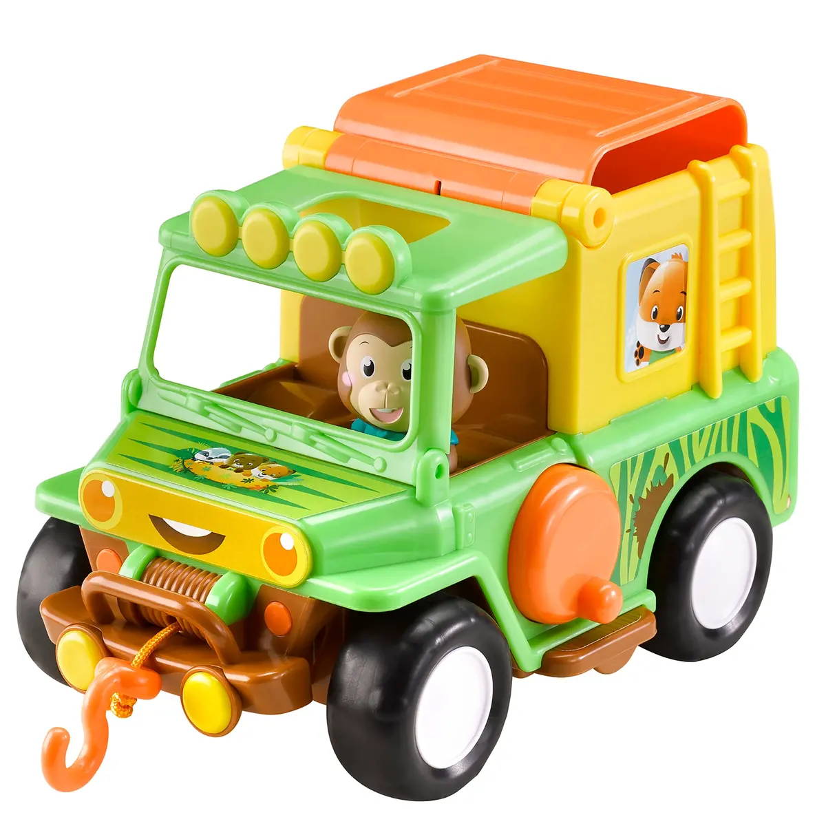 Timber Tots Safari Jeep Adventure Set With Exclusive Monkey Character 1