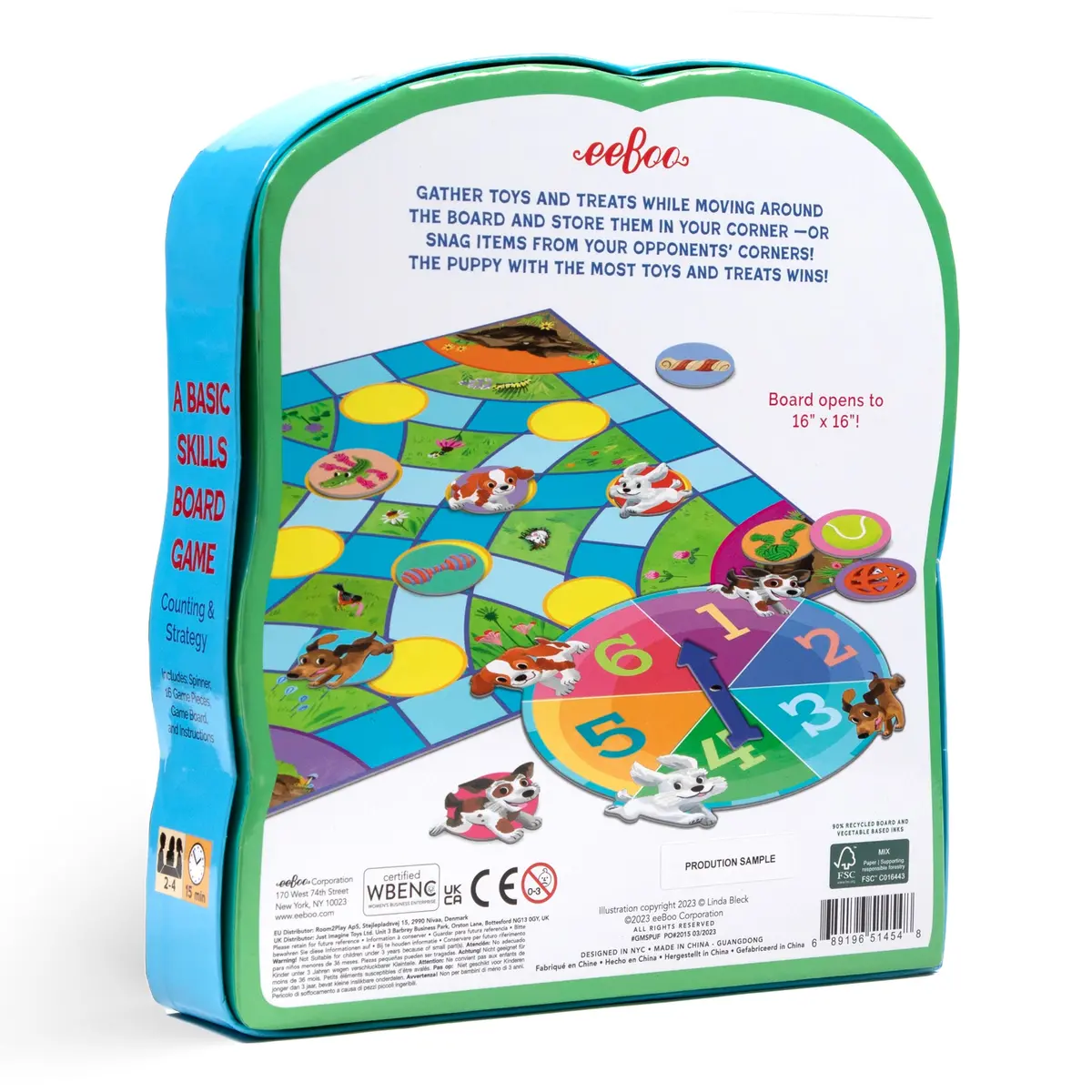 Puppy Fuffle Family Spinner Board Game 1