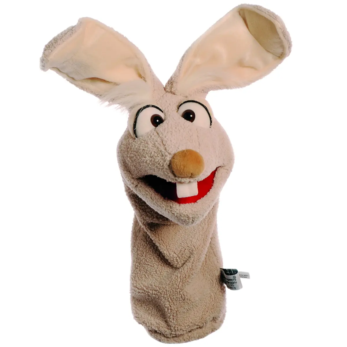Living Puppets Handmade Cream Plush - Fred The Rabbit, 17" Hand Puppet 1