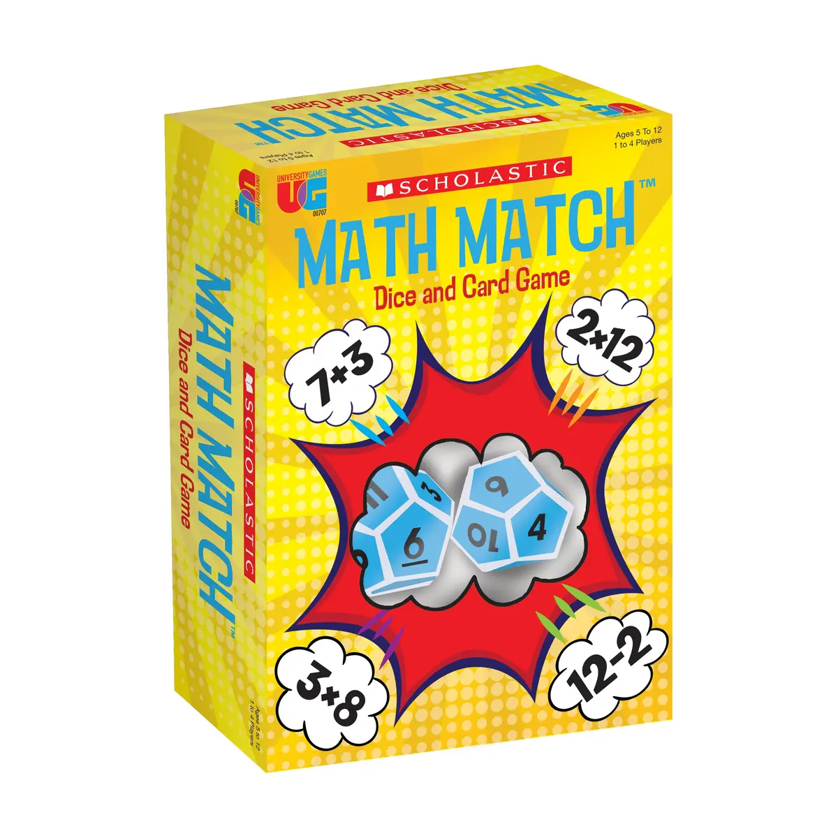 Scholastic Math Match Dice And Card Game - Educational Fun For Ages 6+ 1