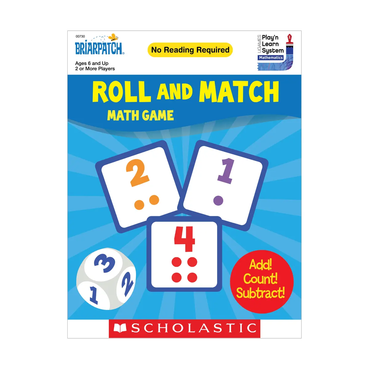 Scholastic Roll And Match Math Game - Dice And Number Fun 1