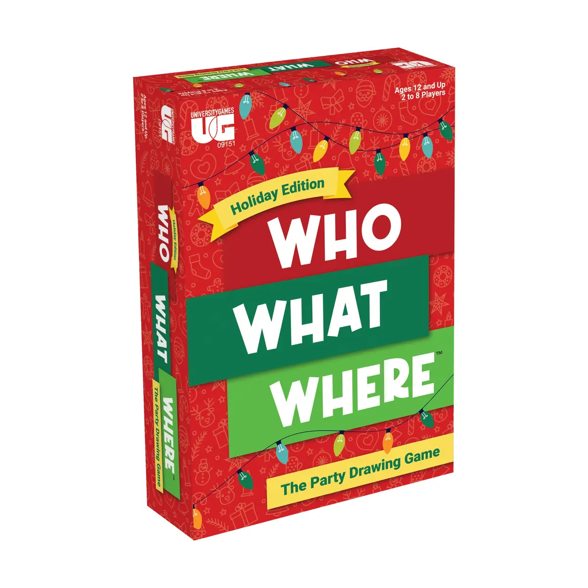Who What Where Holiday Edition Party Drawing Game 1