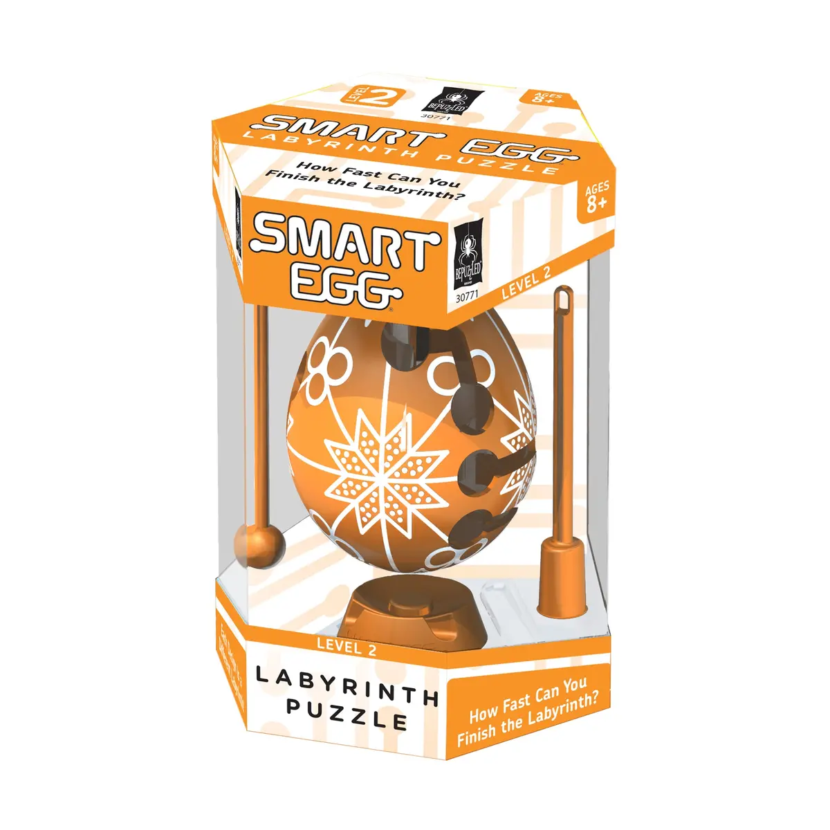 Smart Egg Labyrinth Puzzle - Orange Color Collection 1