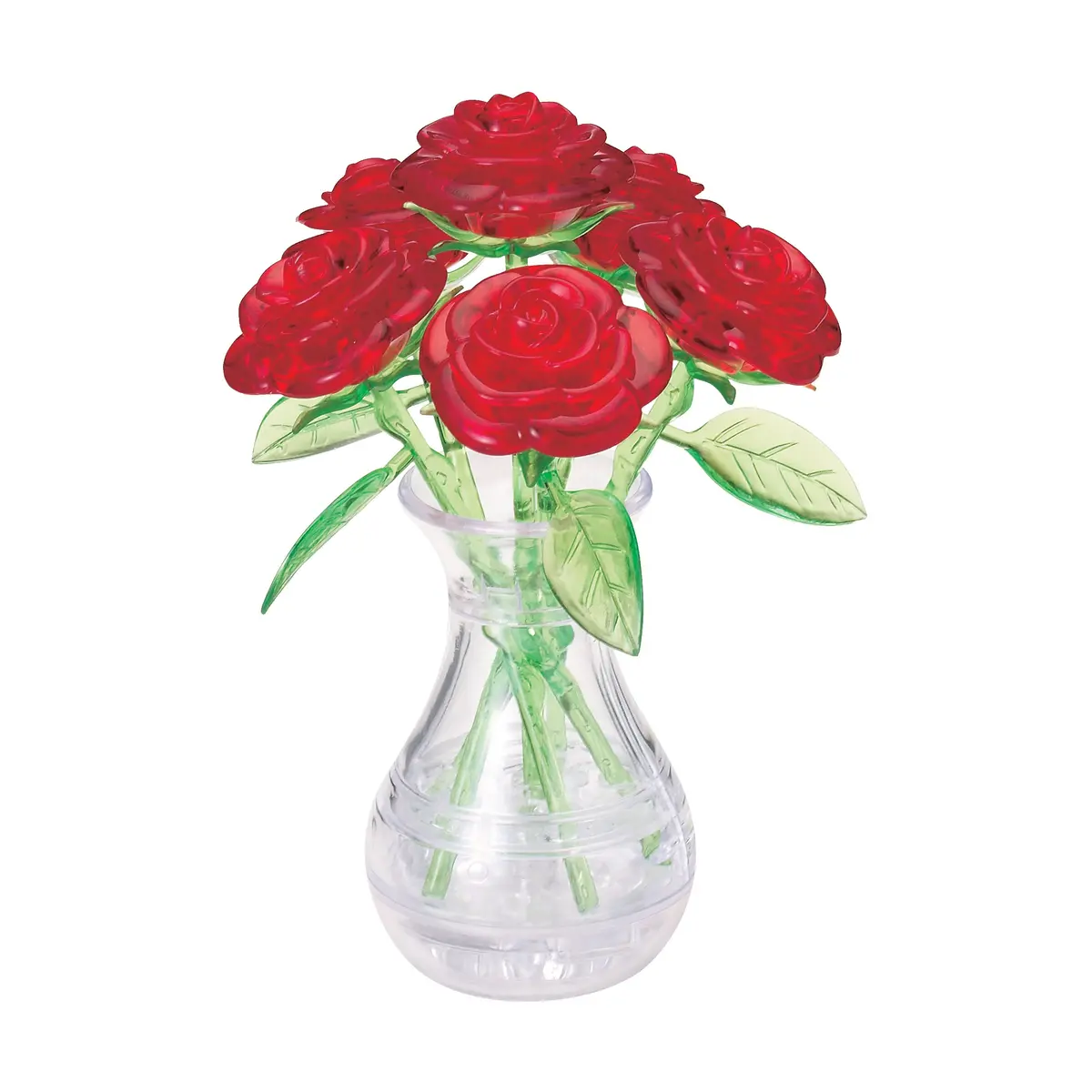 Blossom & Bloom 3D Crystal Puzzle - Roses In A Vase, 44 Pieces 1