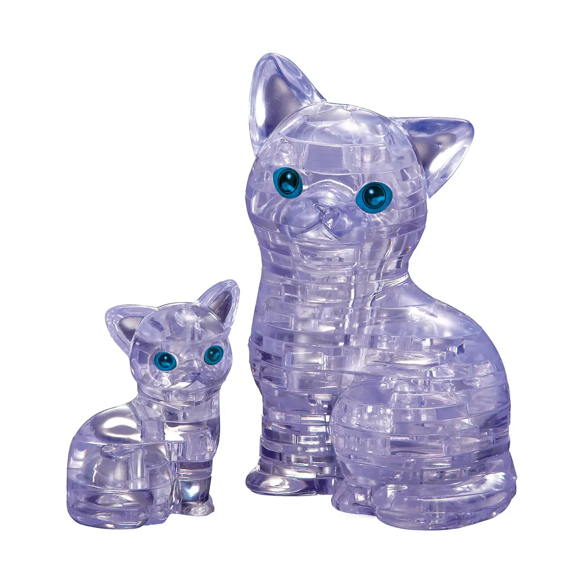 Purr-Fectly Puzzling 3D Crystal Cat & Kitten Puzzle - 49 Pcs 1