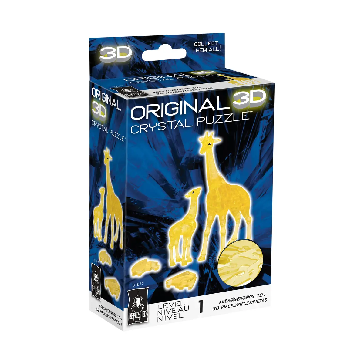 Bepuzzled 3D Crystal Puzzle - Giraffe And Baby: 38 Pcs 2