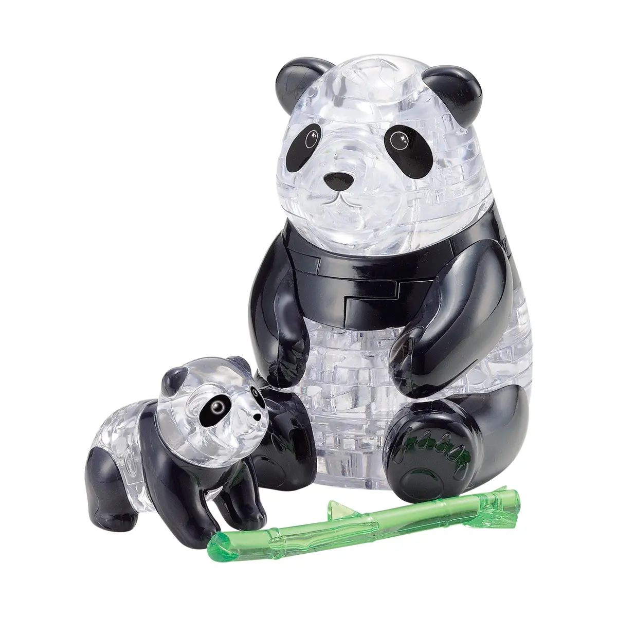 Charming Panda And Baby 3D Crystal Puzzle - 50 Pieces 1
