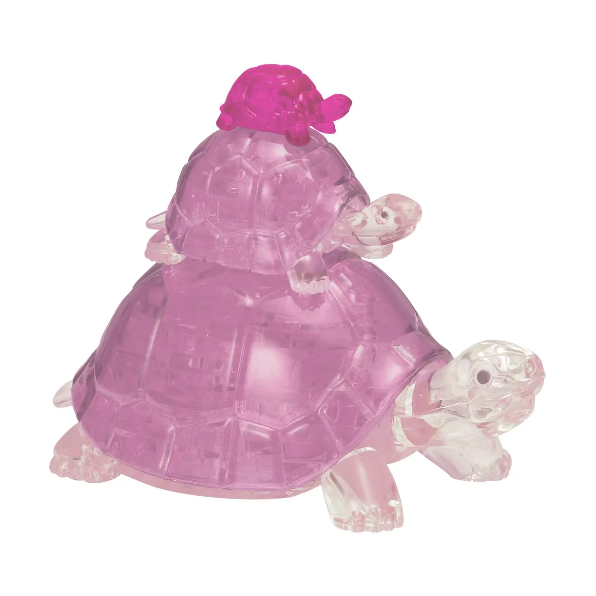 Bepuzzled Pink Turtles 3D Crystal Puzzle - 37 Pieces 1