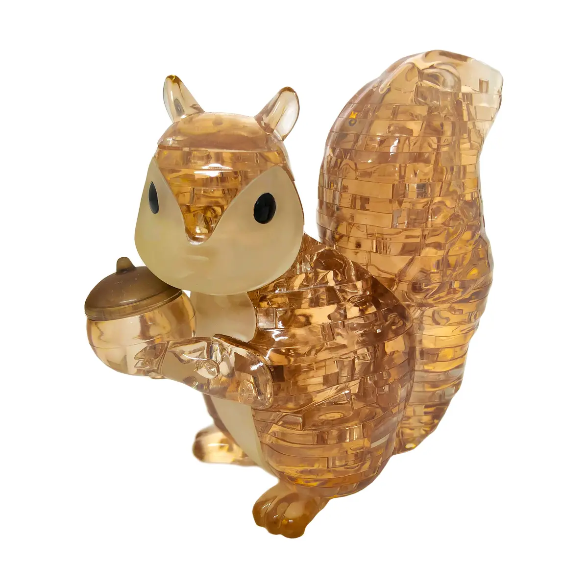 3D Crystal Puzzle - Charming Squirrel With Acorn: 55 Pcs 1
