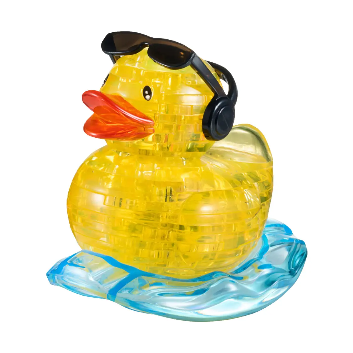 Rock'n Duck 3D Crystal Puzzle - Vibrant Yellow, 45 Pcs 1